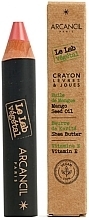Парфумерія, косметика Рум'яна-олівець для губ та щік - Arcancil Paris Crayon Levres & Joues Le Lab Vegetal