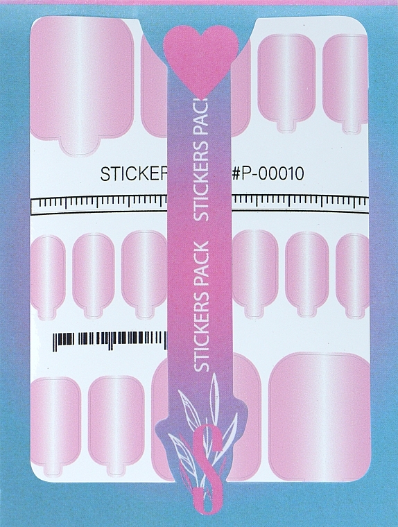 Дизайнерські наклейки для педикюру "Wraps P-00010" - StickersSpace — фото N1