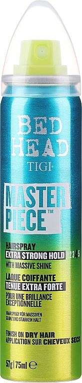 Лак для волос с блеском - Tigi Bed Head Masterpiece Hairspray Extra Strong Hold Level 4 — фото N2