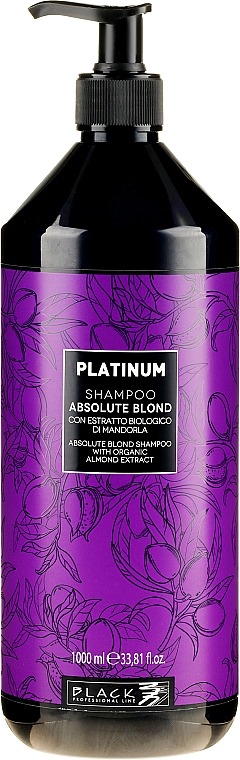 Шампунь для освітленого волосся - Black Professional Platinum Absolute Blond Shampoo — фото N3
