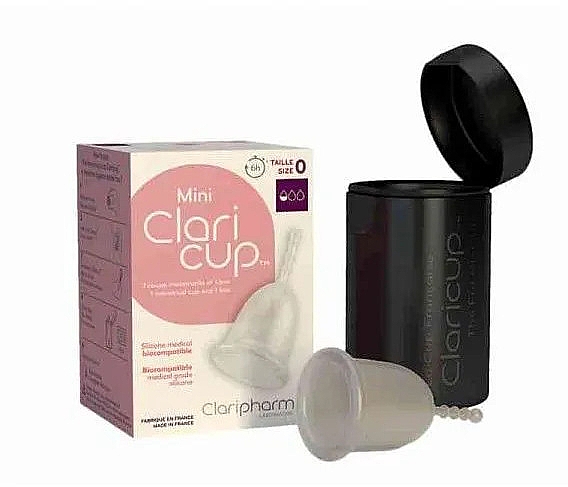 Дезинфицирующая менструальная чаша, размер 0 - Claripharm Claricup Menstrual Cup — фото N1