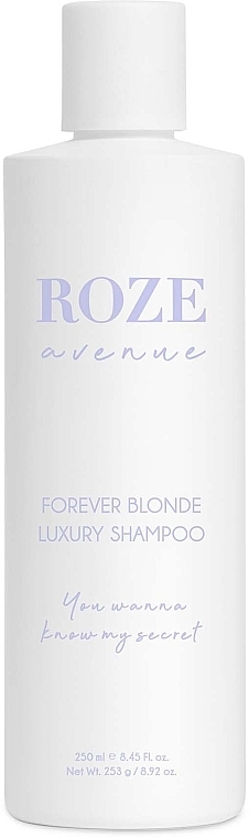Шампунь для світлого волосся, проти жовтизни - Roze Avenue Forever Blonde Luxury Shampoo — фото N2