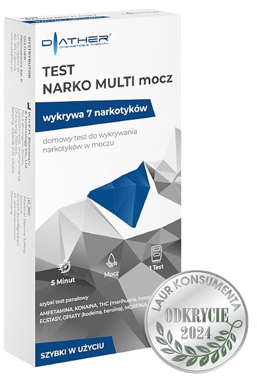 Тест на наличие наркотиков в организме, обнаруживает 7 наркотиков - Diather Diagnostics & Therapy  — фото N1