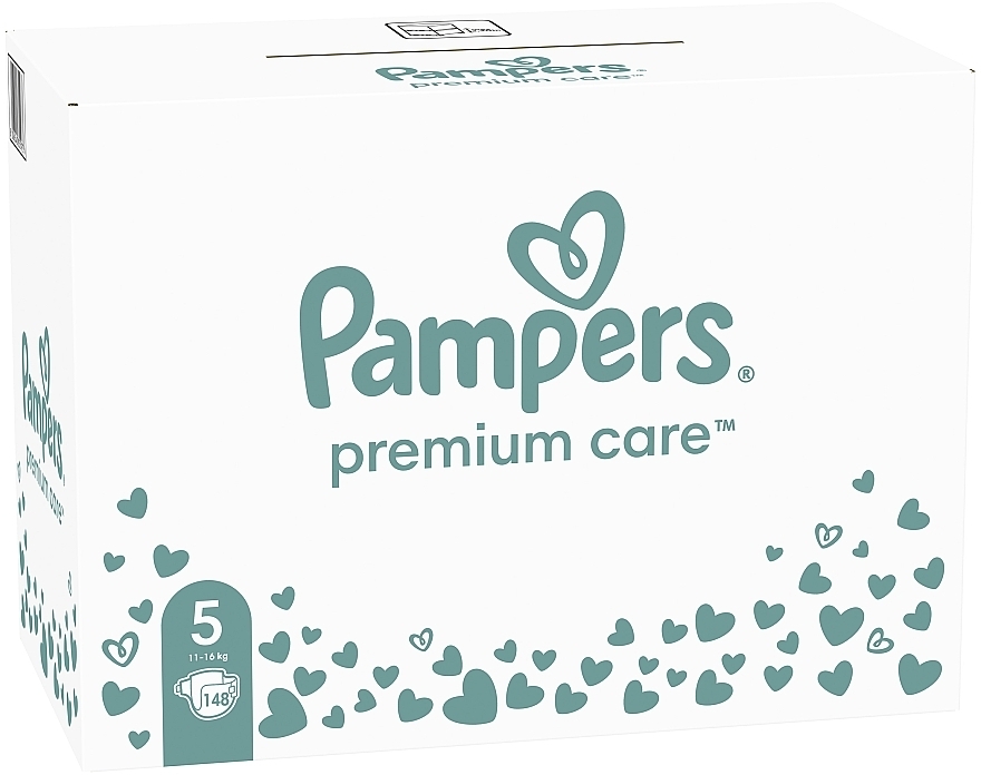 Підгузки Premium Care Розмір 5, 11-16 кг, 148 штук - Pampers — фото N3