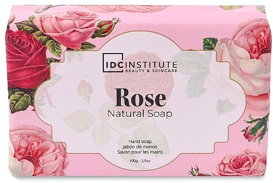 Натуральное мыло для рук "Роза" - IDC Institute Rose Natural Soap — фото N1