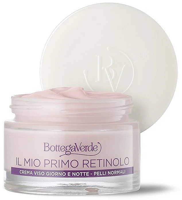 Денний і нічний крем для обличчя з ретинолом - Bottega Verde Il Mio Primo Retinolo Day And Night Face Cream — фото N1