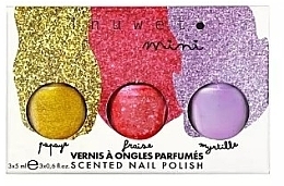 Набор - Inuwet Mini Scented Nail Polish Trio Set (nail/polish/5 ml*3) — фото N1