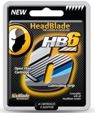 Парфумерія, косметика Змінні касети на 6 лез - HeadBlade HB6 Refill Blades