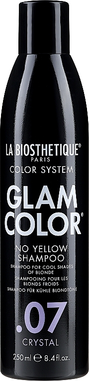 Шампунь для фарбованого волосся - La Biosthetique Glam Color No Yellow Shampoo .07 Crystal — фото N1