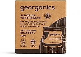 Натуральная зубная паста с фтором - Georganics Activated Charcoal Fluoride Toothpaste — фото N4