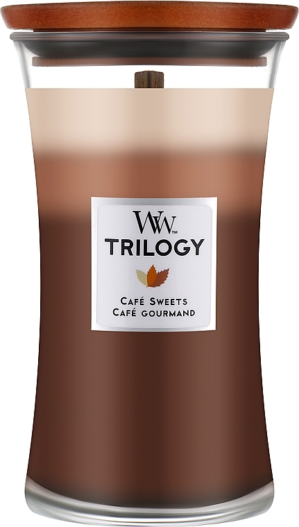 Ароматическая свеча в стакане - Woodwick Trilogy Candle Large Cafe Sweets