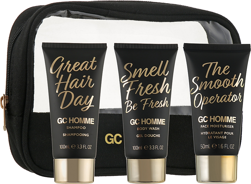 Набір - Grace Cole GC Homme Energise (cr/50ml + sh/gel/100ml + shm/50ml + bag/1pc) — фото N2