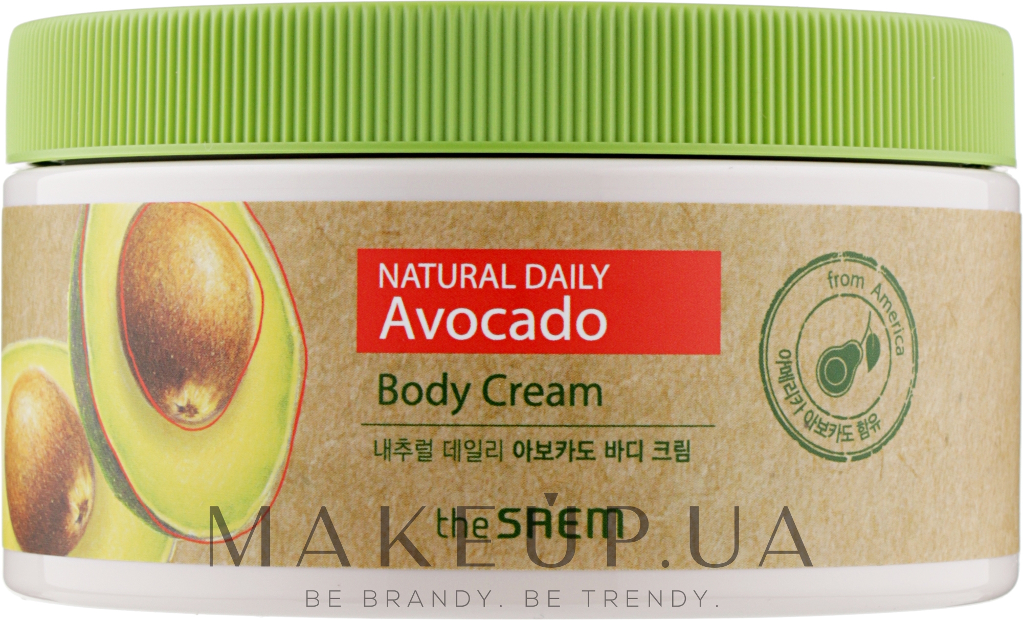 Крем для тела с экстрактом авокадо - The Saem Natural Daily Avocado Body Cream — фото 300ml