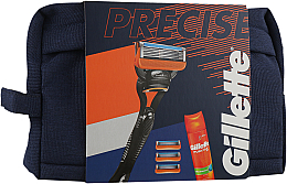 Парфумерія, косметика Набір - Gillette Fusion (gel/200ml + razor + blade/3pcs + bag) *