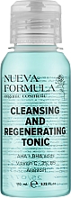 Очищувальний та регенерувальний тонік з АНА та ВНА кислотами з вітаміном С, В-5 та алантоїном - Nueva Formula — фото N1