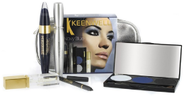 Духи, Парфюмерия, косметика Набор (ser/20ml + gloss/4g + mascara/15ml + eyeliner/1.5g + shadows/15g + bag) - Keenwell Various Extra Navy Blue Kit 