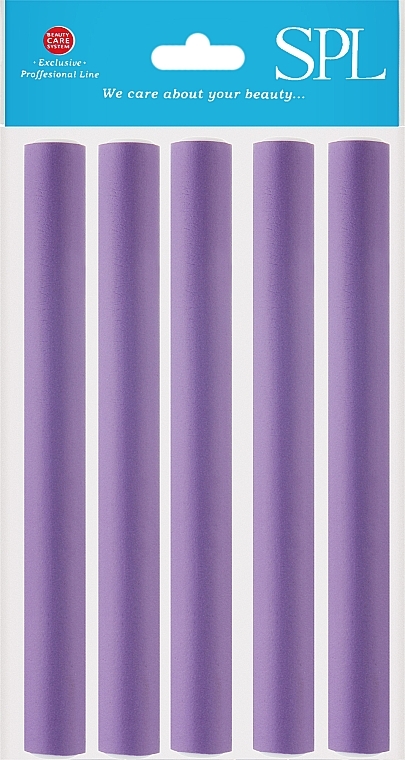 Гнучкі бігуді 11823-1, 180/18 мм, фіолетові, 5 шт. - SPL — фото N1