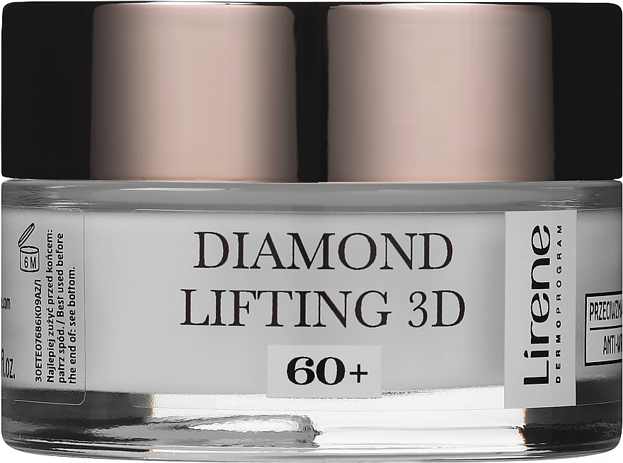 Регенерувальний крем для обличчя 60+ - Lirene Diamond lifting 3D Cream