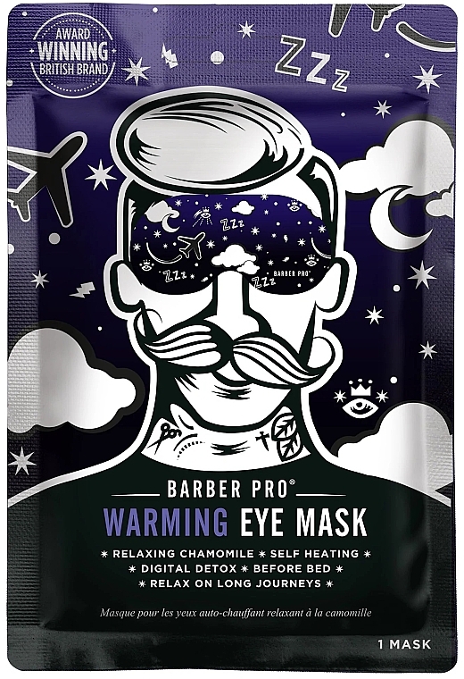 Маска для шкіри навколо очей - BarberPro Warming Eye Mask — фото N1
