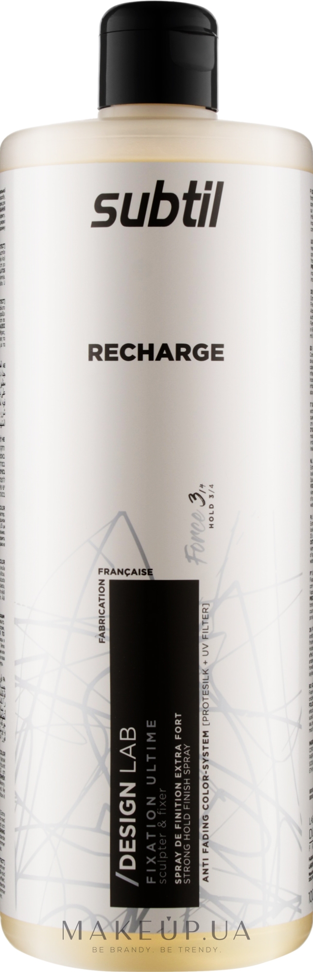 Спрей для укладки экстрасильной фиксации - Laboratoire Ducastel Subtil Design Lab Extra-Strong Finishing Spray (recharge) — фото 1000ml
