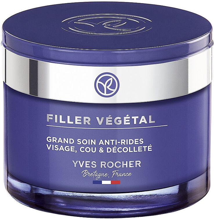 Інтенсивний догляд проти зморщок для обличчя, шиї та зони декольте - Yves Rocher Filler Vegetal — фото N1