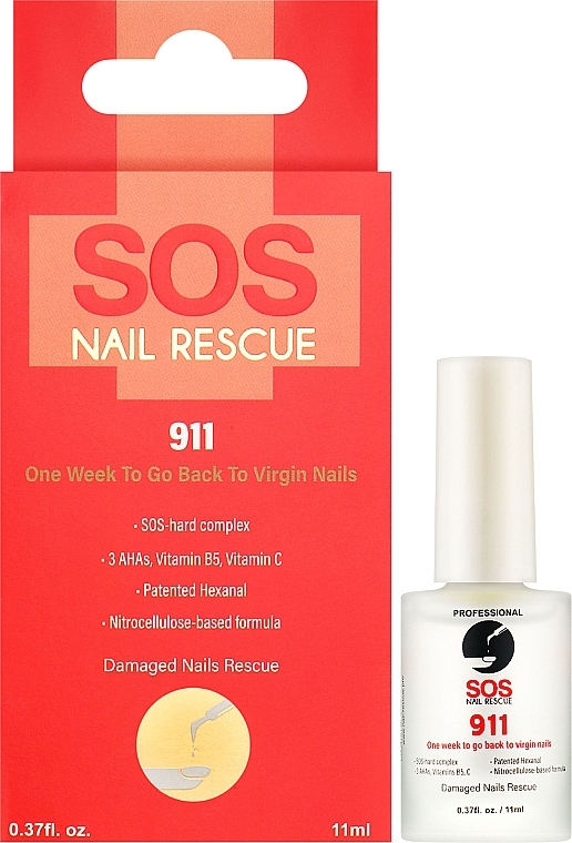 Засіб для швидкого відновлення нігтів - SOS Nail Rescue 911 — фото N2