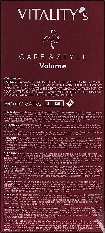 Набор - Vitality's C&S Volume Up Kit (shmp/250ml + h/cond/250ml + h/spr/250ml) — фото N3
