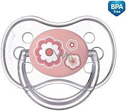 Духи, Парфюмерия, косметика Пустышка силиконовая симметричная от 0 до 6 месяцев, розовая - Canpol Babies Newborn Baby