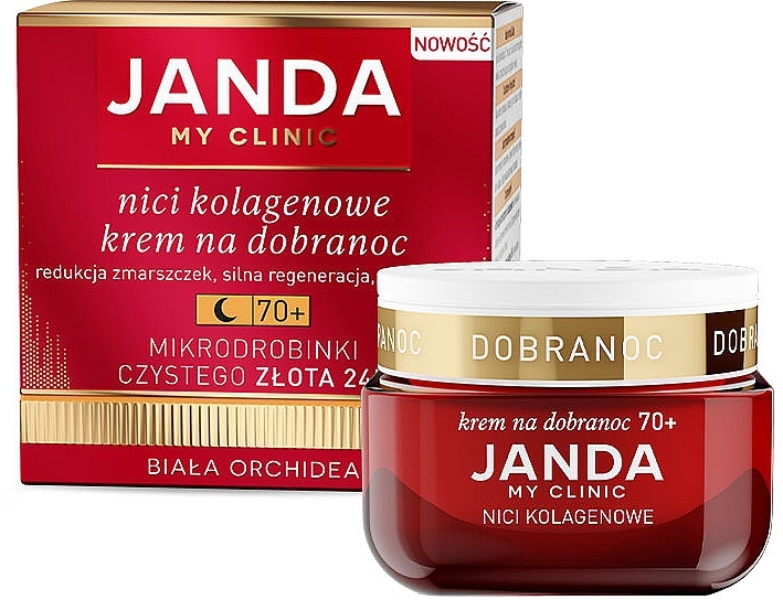 Колагеновий нічний крем для обличчя 70+ - Janda My Clinic Collagen Threads Night Cream — фото N1