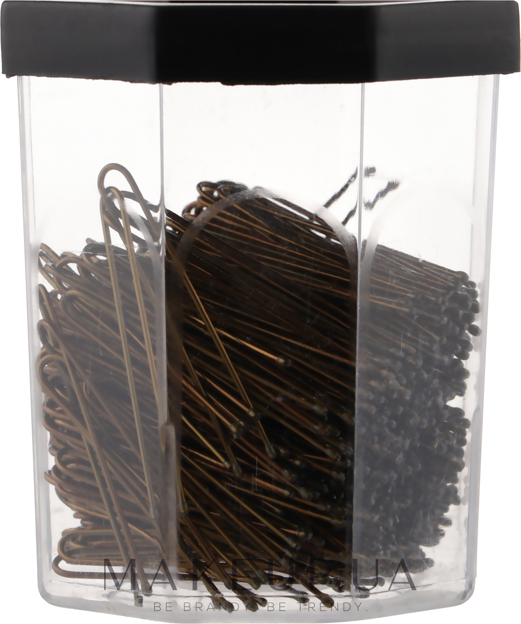 Шпильки прямые, золотистые - Lussoni Hair Pins 4.5 cm — фото 300шт