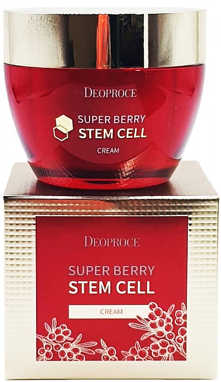 Зволожувальний крем для обличчя - Deoproce Super Berry Stem Cell — фото N1