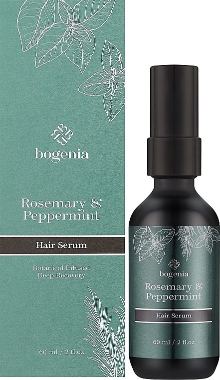 УЦІНКА Сироватка для волосся "Rosemary Peppermint" - Bogenia Hair Serum * — фото N2