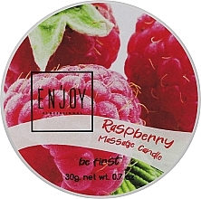 Фруктовая массажная свеча "Малина" - Enjoy Professional Be First Massage Candle Raspberry — фото N1