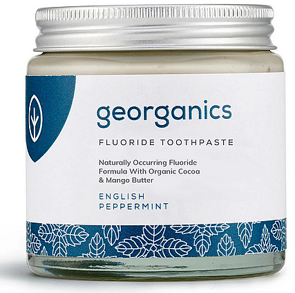 Натуральна зубна паста із фтором "Перцева м'ята" - Georganics Fluoride Toothpaste Peppermint — фото N1