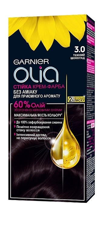 УЦЕНКА Стойкая крем-краска без аммиака - Garnier Olia * — фото N1