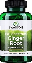 Пищевая добавка "Корень имбиря", 540 мг - Swanson Ginger Root — фото N1