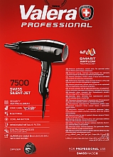 Професіональний фен для волосся, SXJ7500DRC, чорний - Valera Swiss Silent Jet 7500 Light Ionic Rotocord — фото N5
