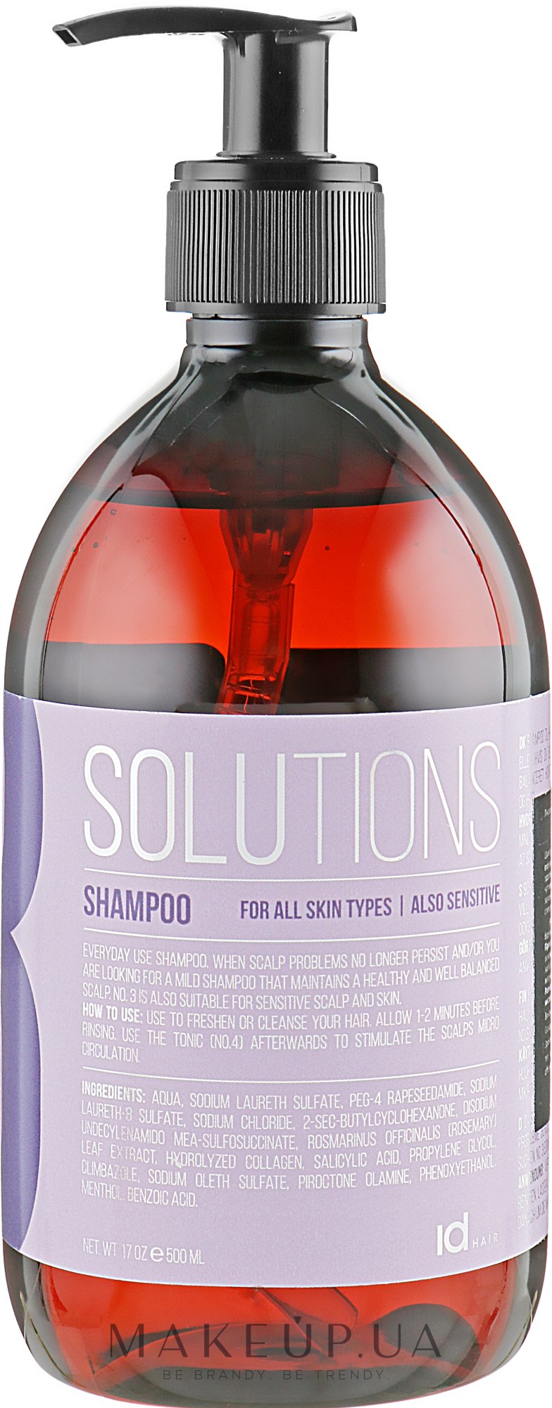 Шампунь для всех типов кожи головы - idHair Solutions № 3 — фото 500ml