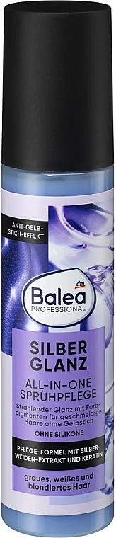 Професійний спрей для догляду за світлим або знебарвленим волоссям - Balea Professional Silberglan — фото N1