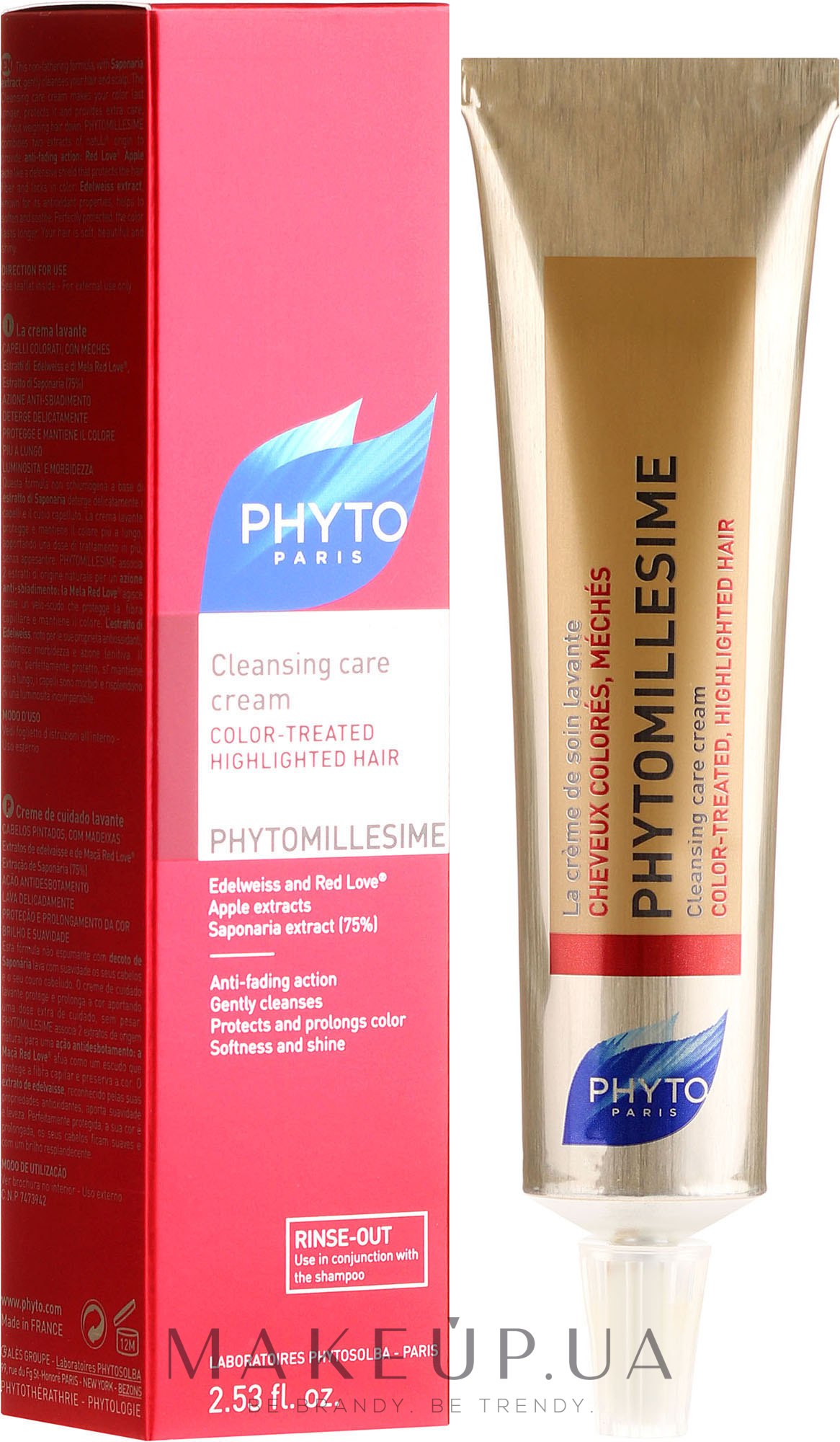 Очищаючий крем для фарбованого волосся - Phyto Phytomillesime Cleansing Care Cream — фото 75ml
