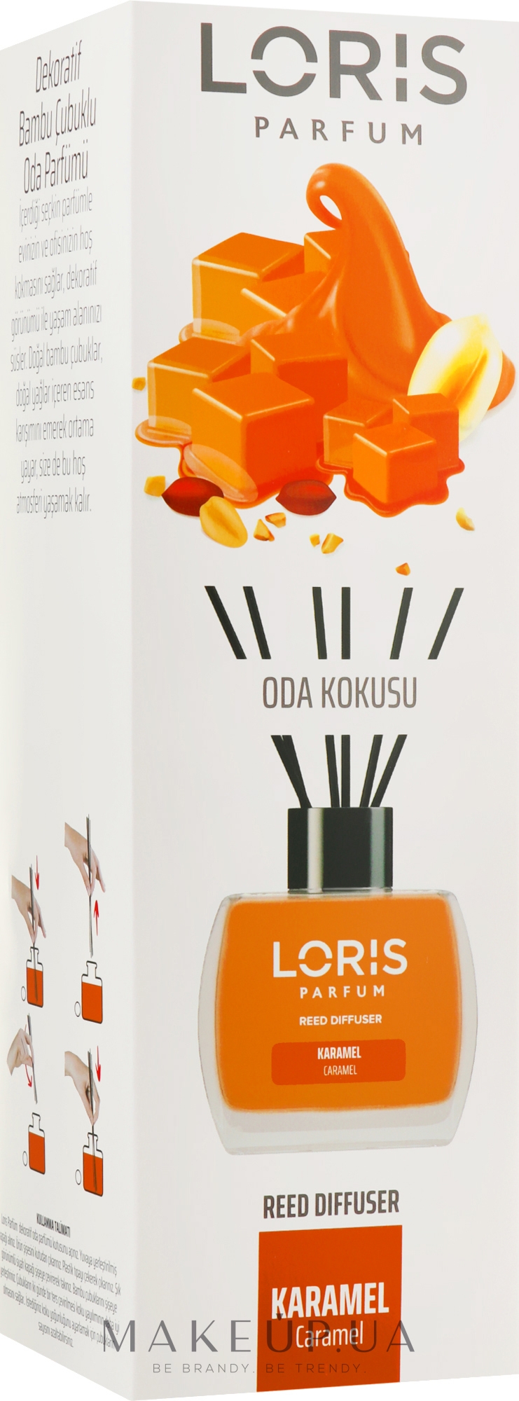 Аромадиффузор "Карамель" - Loris Parfum Exclusive Caramel Reed Diffuser — фото 120ml
