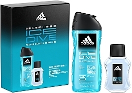 Духи, Парфюмерия, косметика УЦЕНКА Adidas Ice Dive - Набор (edt/50ml + sh/gel/250ml) *