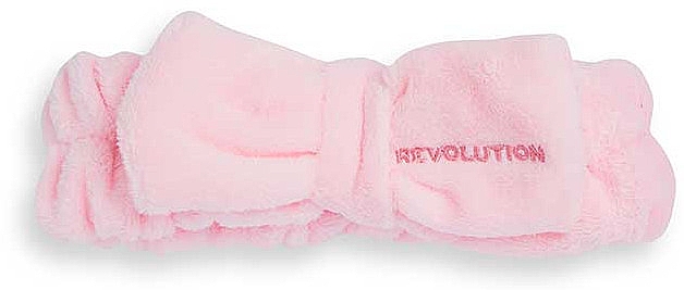 Косметична пов'язка для волосся, рожева - Revolution Skincare Pretty Pink Hair Band — фото N2