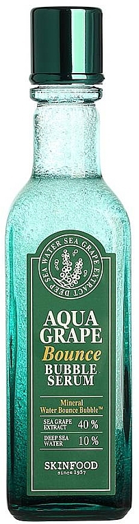 Увлажняющая кислородная сыворотка с экстрактом морского винограда - SkinFood Aqua Grape Bounce Bubble Serum — фото N4