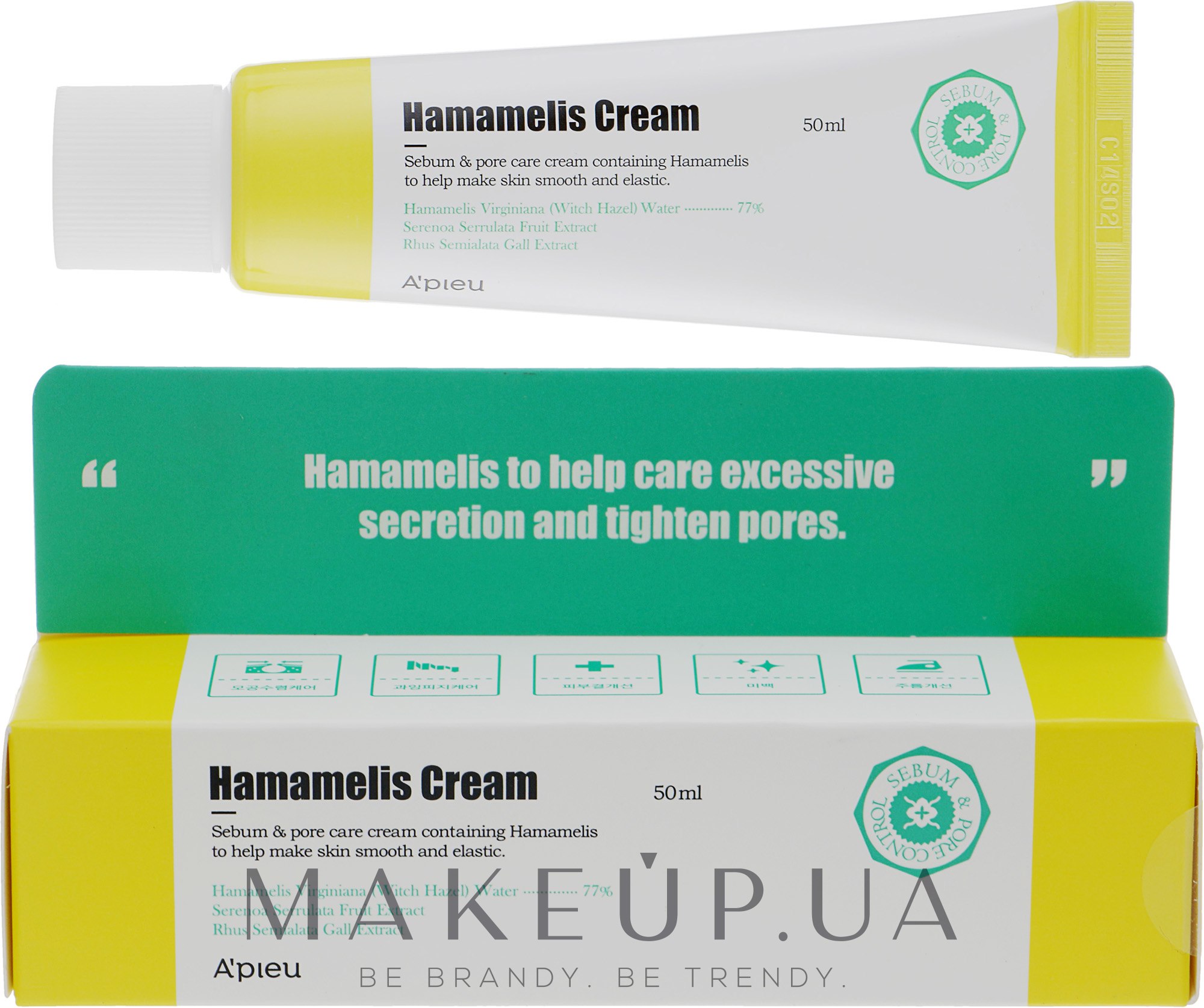 Крем для обличчя - A'pieu Hamamelis Cream — фото 50ml