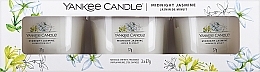 Парфумерія, косметика Набір ароматичних свічок "Північний жасмин" - Yankee Candle Midnight Jasmine (candle/3x37g)