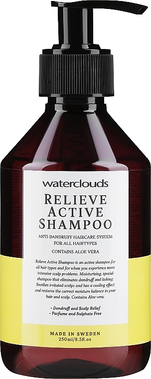 Шампунь для всех типов волос - Waterclouds Relieve Active Climbazole Shampoo — фото N1