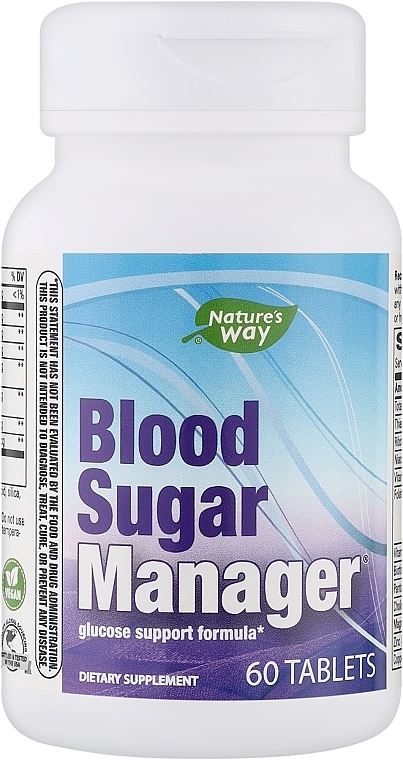Пищевая добавка для контроля уровня сахара в крови - Nature's Way Blood Sugar Manager — фото N1