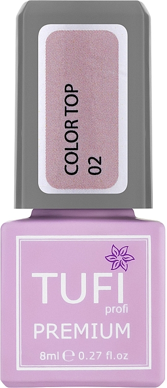 Цветной топ для ногтей - Tufi Profi Premium Color Top