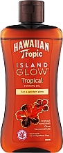 Олія для засмаги - Hawaiian Tropic Island Glow Tropical Tanning Oil — фото N1